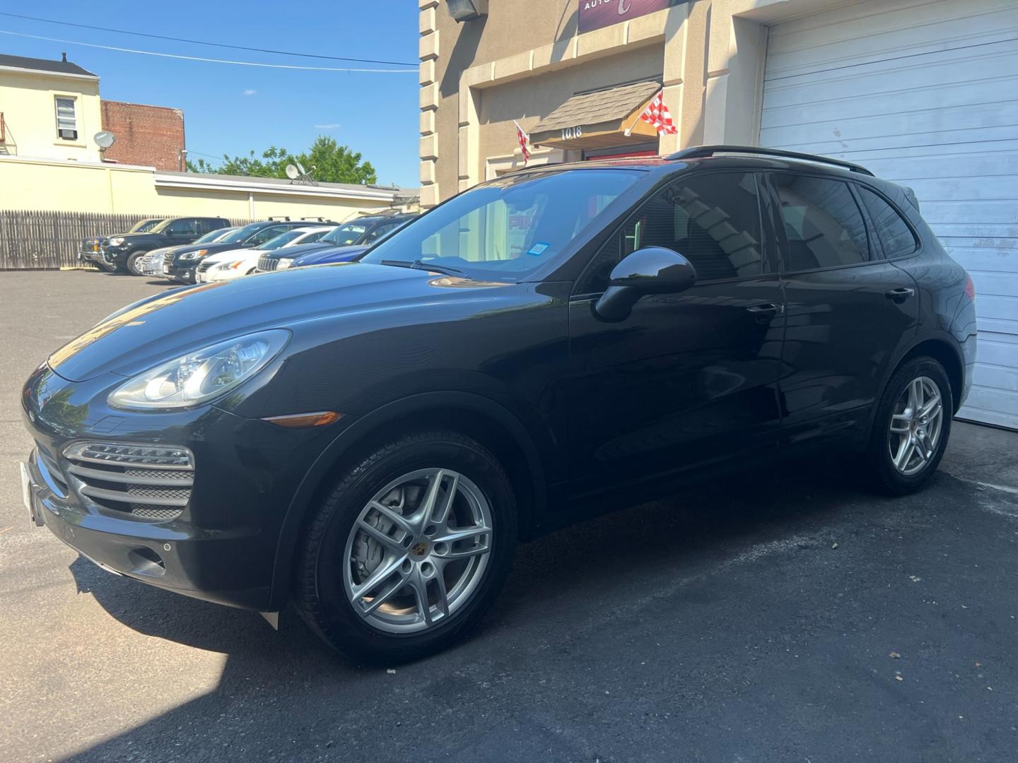 2014 BLACK /Black Leather Porsche Cayenne s (WP1AB2A20EL) with an 4.8L V8 DOHC 32V engine, 8 Speed Automatic transmission, located at 1018 Brunswick Ave, Trenton, NJ, 08638, (609) 989-0900, 40.240086, -74.748085 - This Porsche Cayenne is a super clean,well maintained black beauty! Always serviced and needs nothing. Please call Anthony to set up an appt. 609-273-5100 - Photo#4